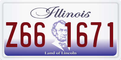 IL license plate Z661671
