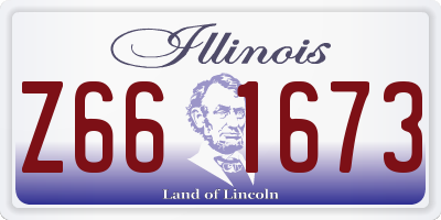 IL license plate Z661673