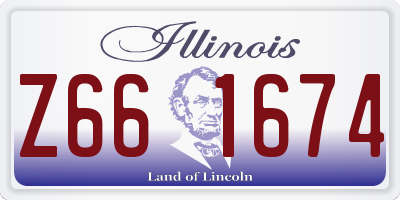 IL license plate Z661674
