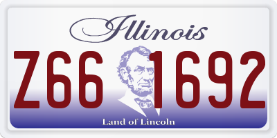 IL license plate Z661692