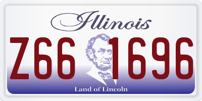 IL license plate Z661696