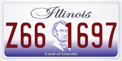IL license plate Z661697