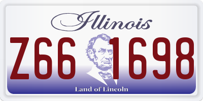 IL license plate Z661698