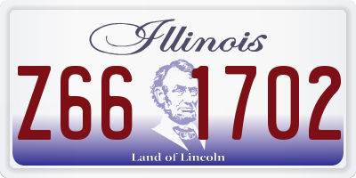 IL license plate Z661702
