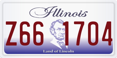 IL license plate Z661704