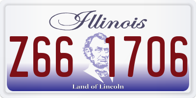 IL license plate Z661706
