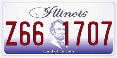 IL license plate Z661707
