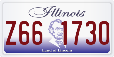 IL license plate Z661730