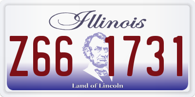 IL license plate Z661731