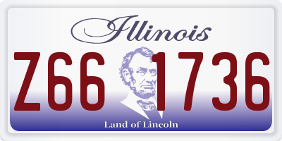 IL license plate Z661736