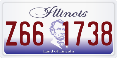 IL license plate Z661738