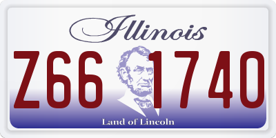 IL license plate Z661740