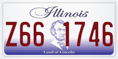IL license plate Z661746
