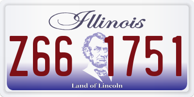 IL license plate Z661751