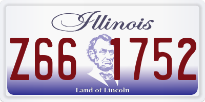 IL license plate Z661752