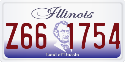 IL license plate Z661754