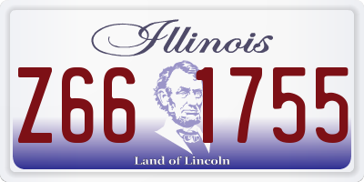 IL license plate Z661755