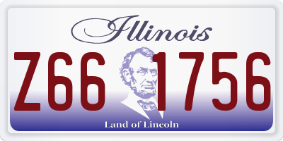 IL license plate Z661756