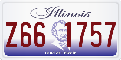 IL license plate Z661757