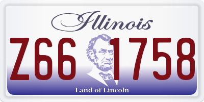 IL license plate Z661758