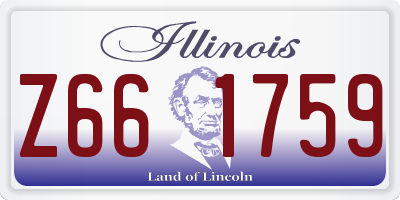 IL license plate Z661759