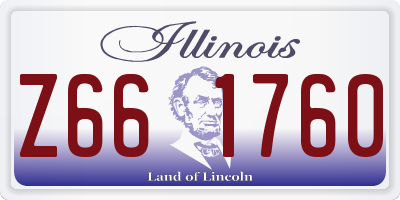 IL license plate Z661760