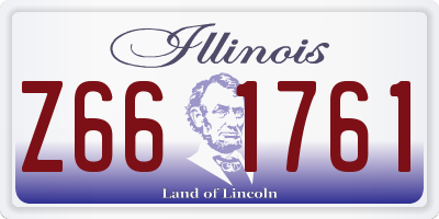 IL license plate Z661761