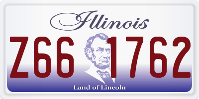IL license plate Z661762