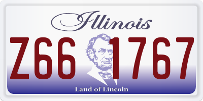 IL license plate Z661767