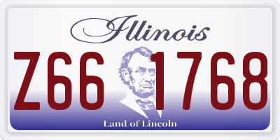 IL license plate Z661768