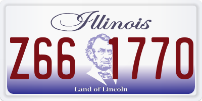 IL license plate Z661770
