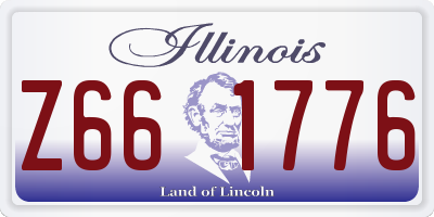IL license plate Z661776