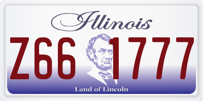 IL license plate Z661777