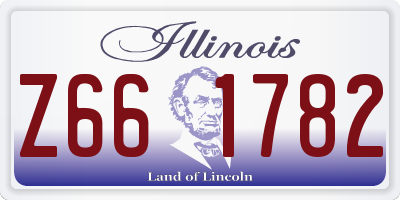 IL license plate Z661782