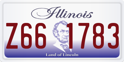 IL license plate Z661783