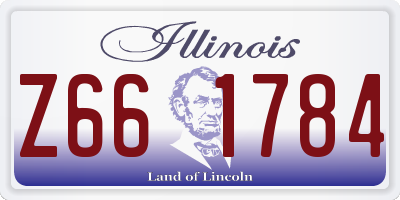 IL license plate Z661784