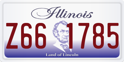 IL license plate Z661785