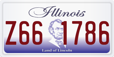 IL license plate Z661786
