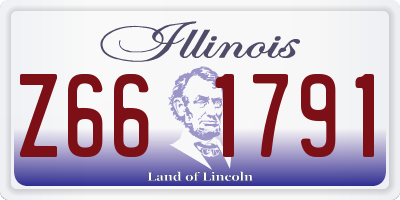 IL license plate Z661791