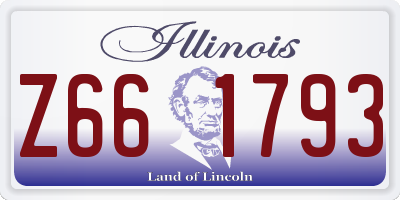 IL license plate Z661793