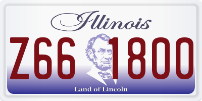 IL license plate Z661800