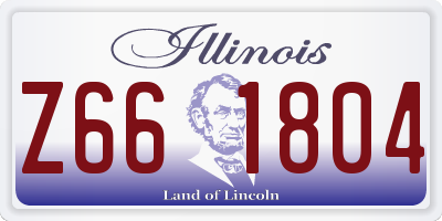 IL license plate Z661804