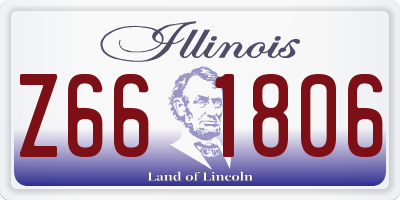 IL license plate Z661806