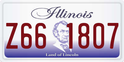 IL license plate Z661807