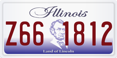 IL license plate Z661812