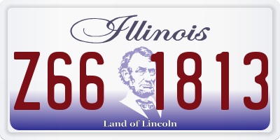 IL license plate Z661813