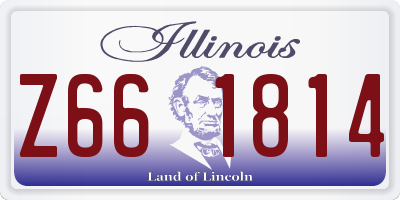 IL license plate Z661814