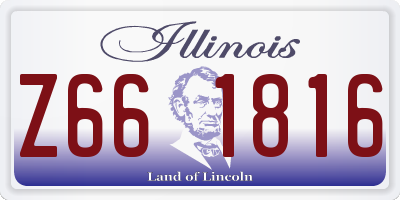 IL license plate Z661816