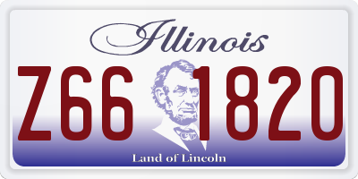 IL license plate Z661820
