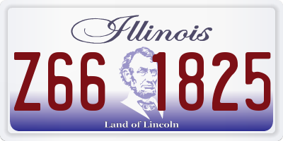 IL license plate Z661825